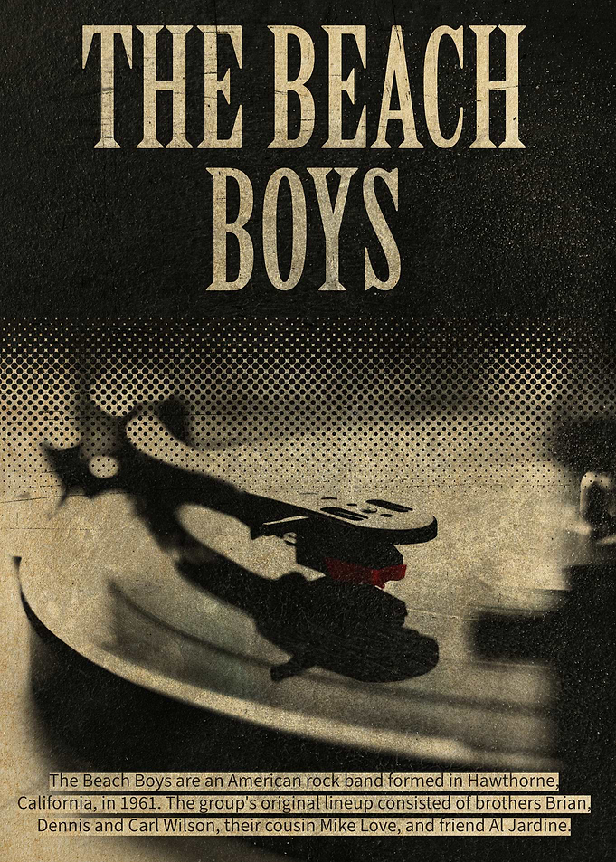 The Beach Boys Vintage Poster