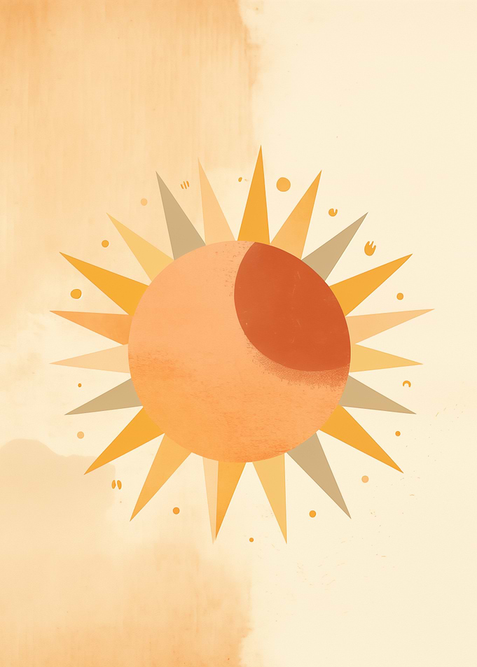 Sun Abstract Art