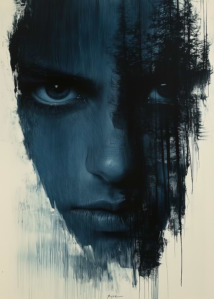 Female Double Exposure Portrait