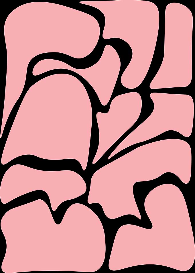 Abstract Pink and White Design