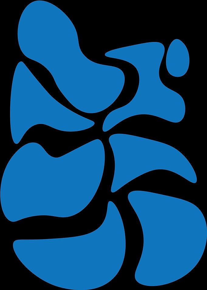 Abstract Blue Shapes