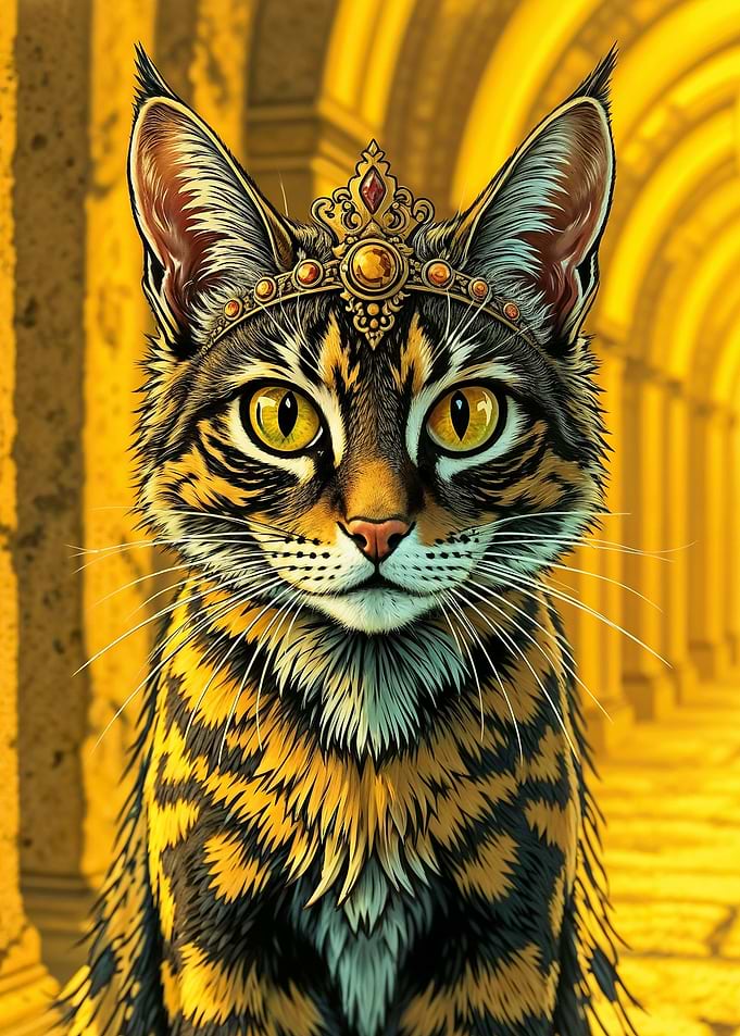 Royal Cat Portrait
