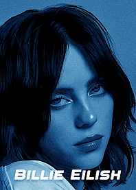 Billie Eilish Blue Portrait