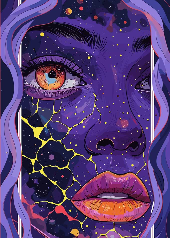 Cosmic Woman Portrait