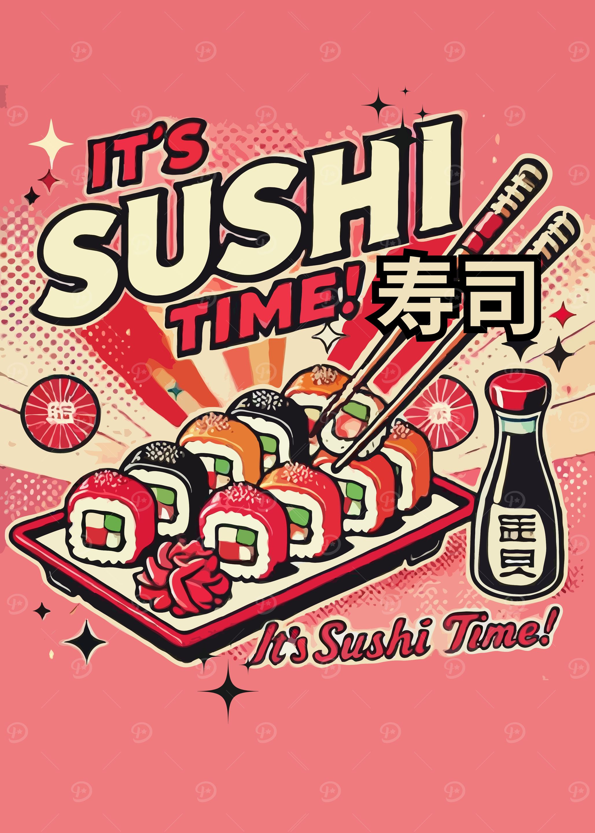 Sushi Time! Retro Design