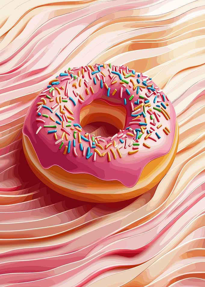 Pink Glazed Donut