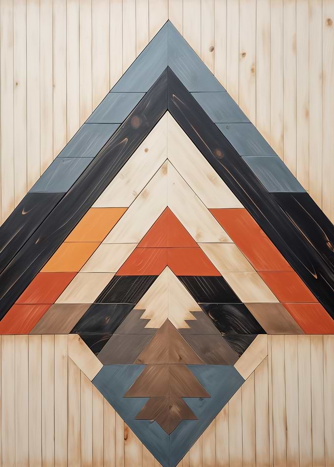 Wooden Geometric Wall Art
