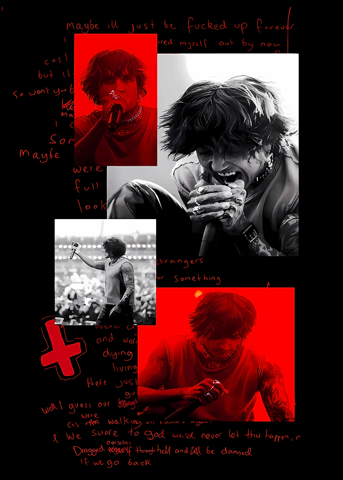 Red & Black Collage - Music
