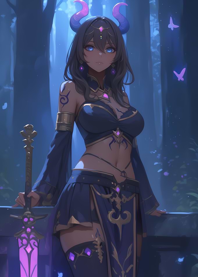 Anime Warrior Woman Anime Girl