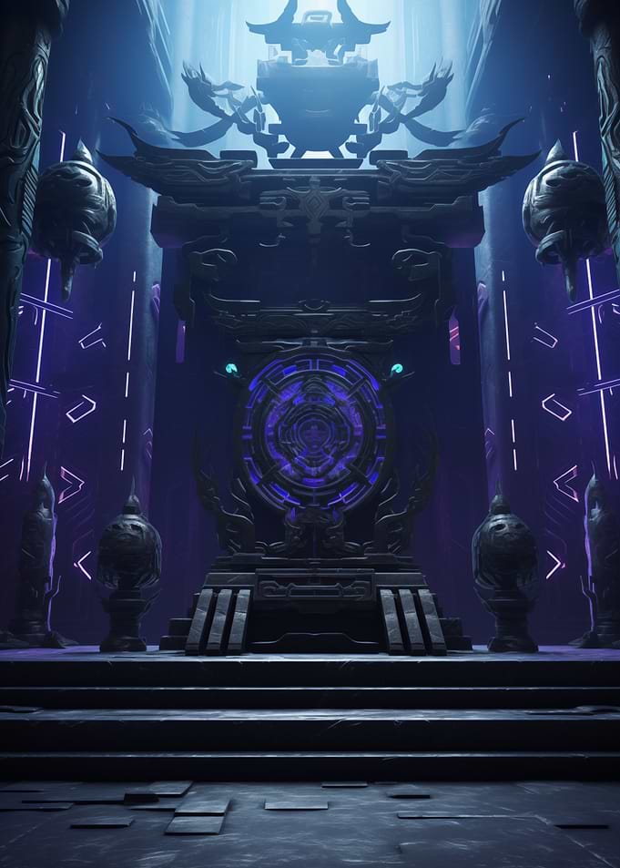 Ancient Abstract Ritual Chamber
