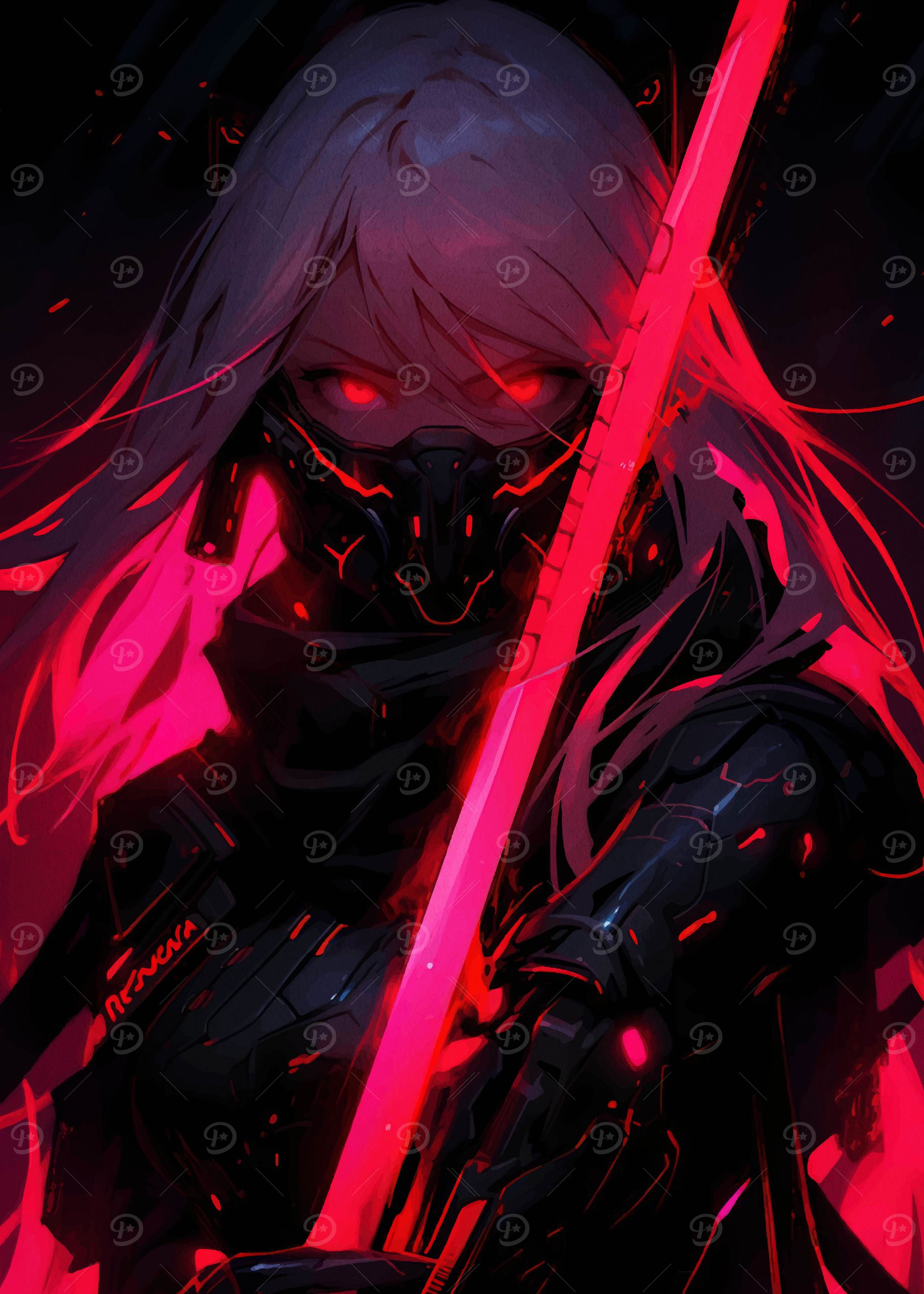 Cyberpunk Samurai Girl
