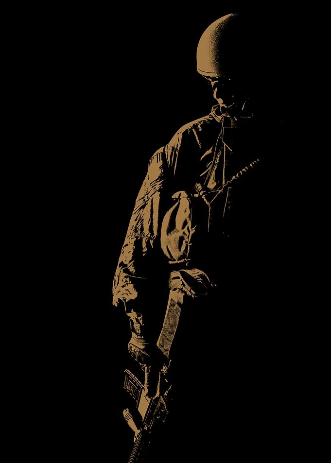 Silhouette of a Soldier