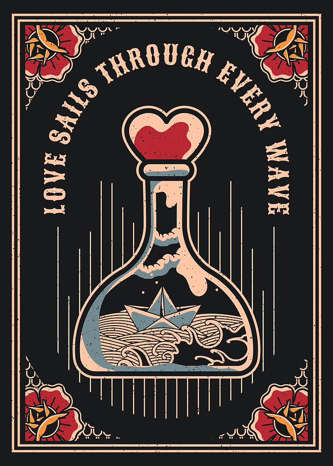 Love Sails Paper Boat Art
