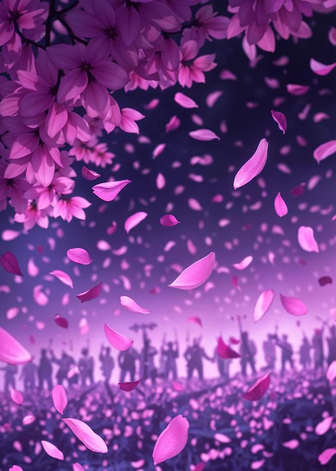 Pink Petals Falling