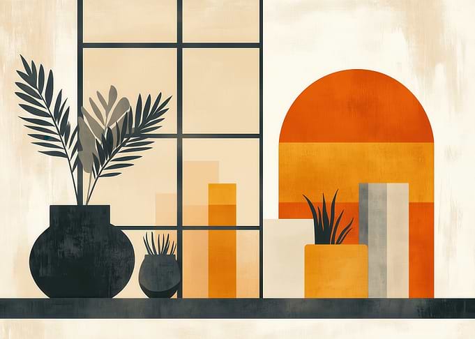 Minimalist Plant Art