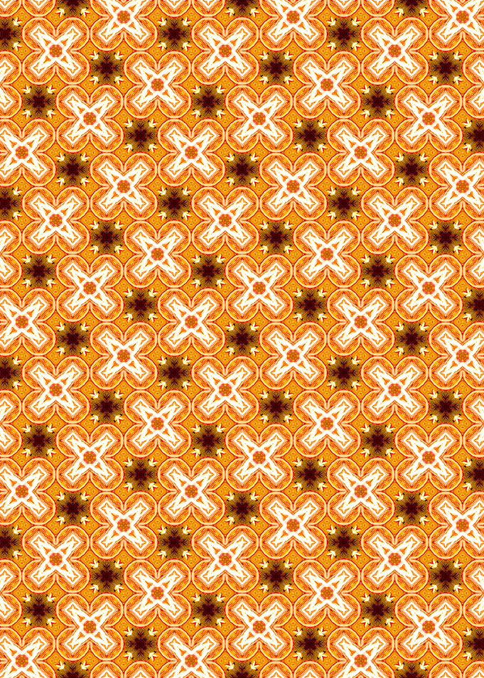 Orange and Brown Geometric Pattern