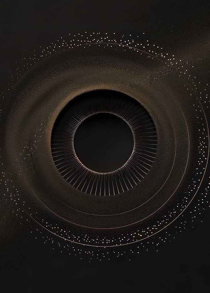 Gold Circle Abstract