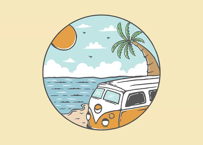 Summer Beach Van
