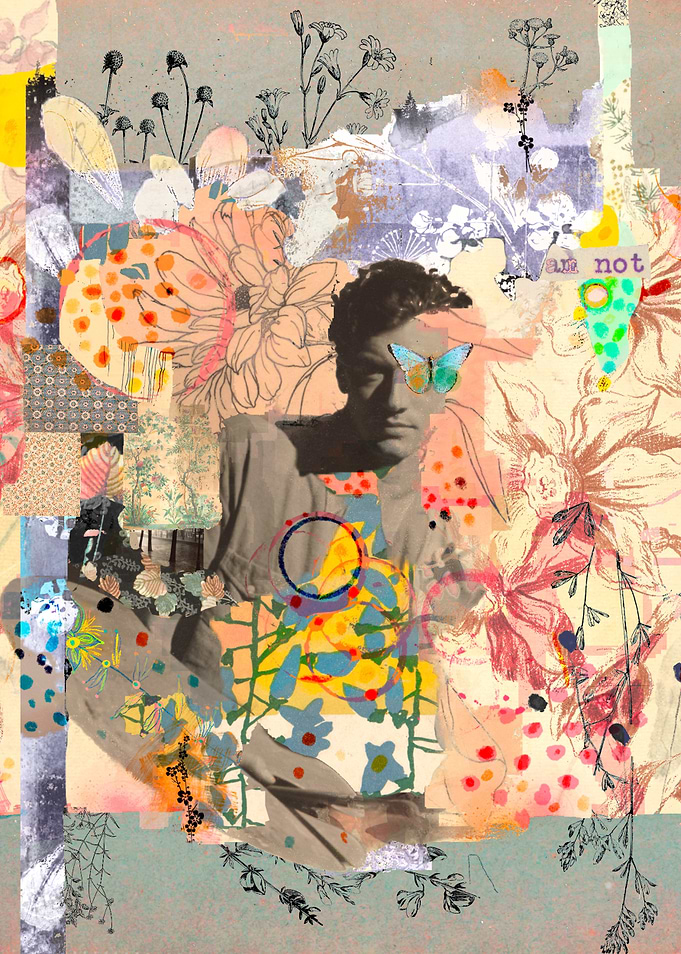 Floral photo collage