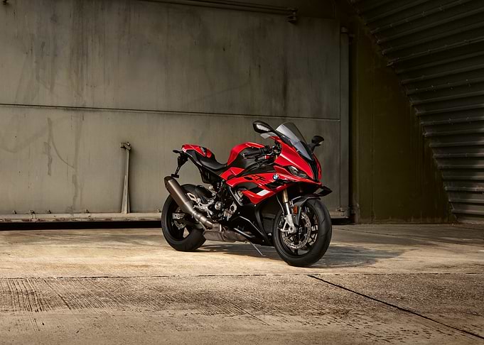 Red BMW S 1000 RR Motorcycle