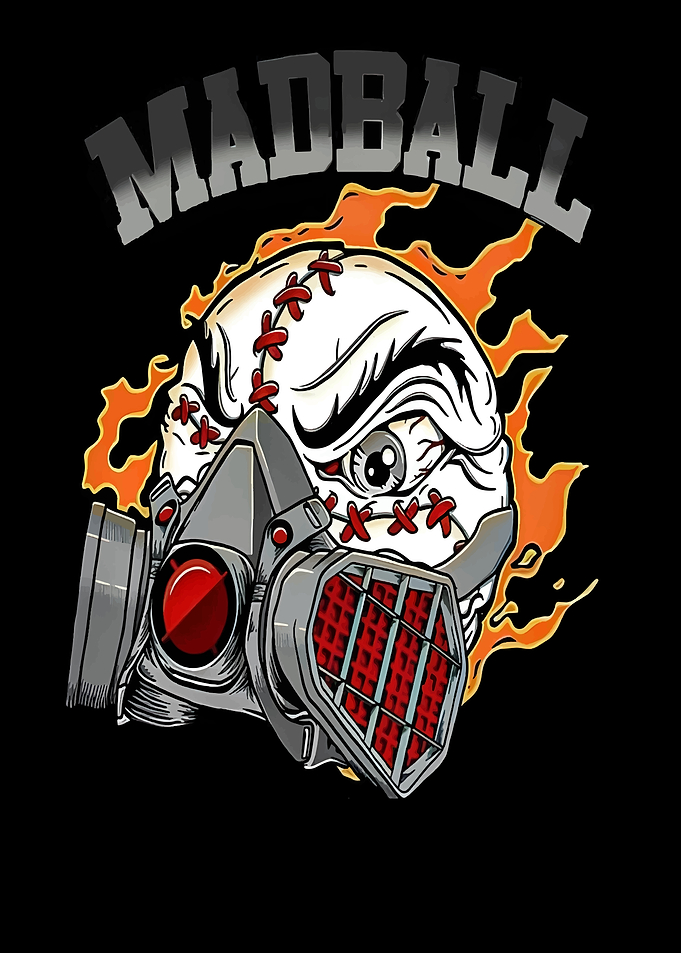 Madball Baseball Skull