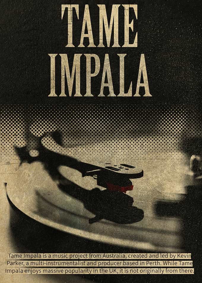 Tame Impala Music Poster