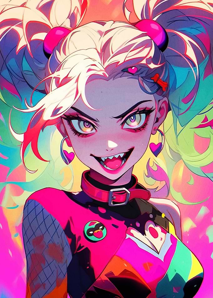 Anime Girl with Pink Hair