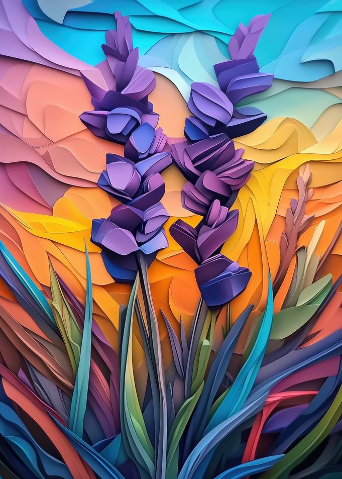 Flower Violett Lavender