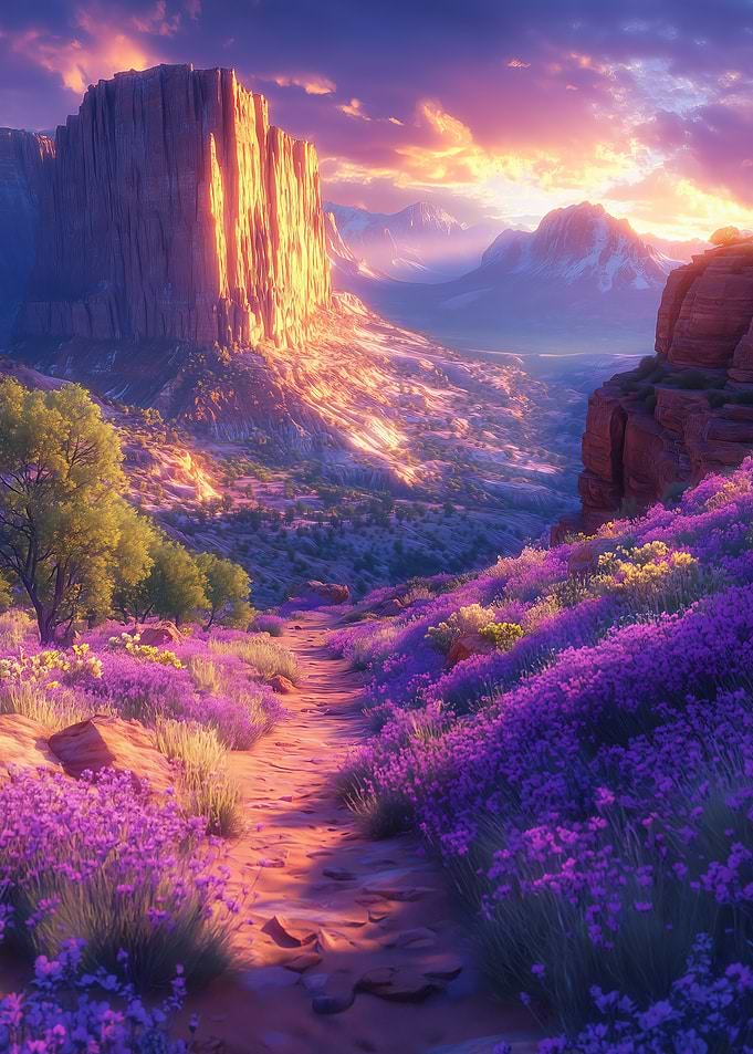 Lavender Canyon Landscape