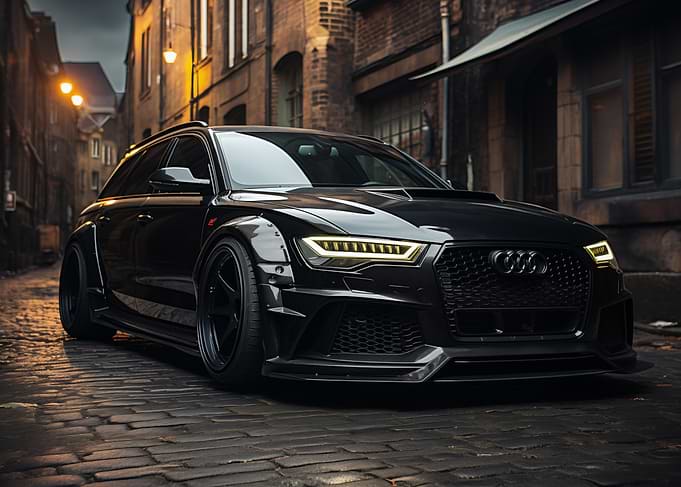 Black Audi RS6 Tuning car