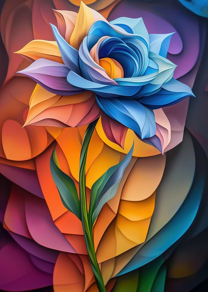 Flower Blue Ajisai