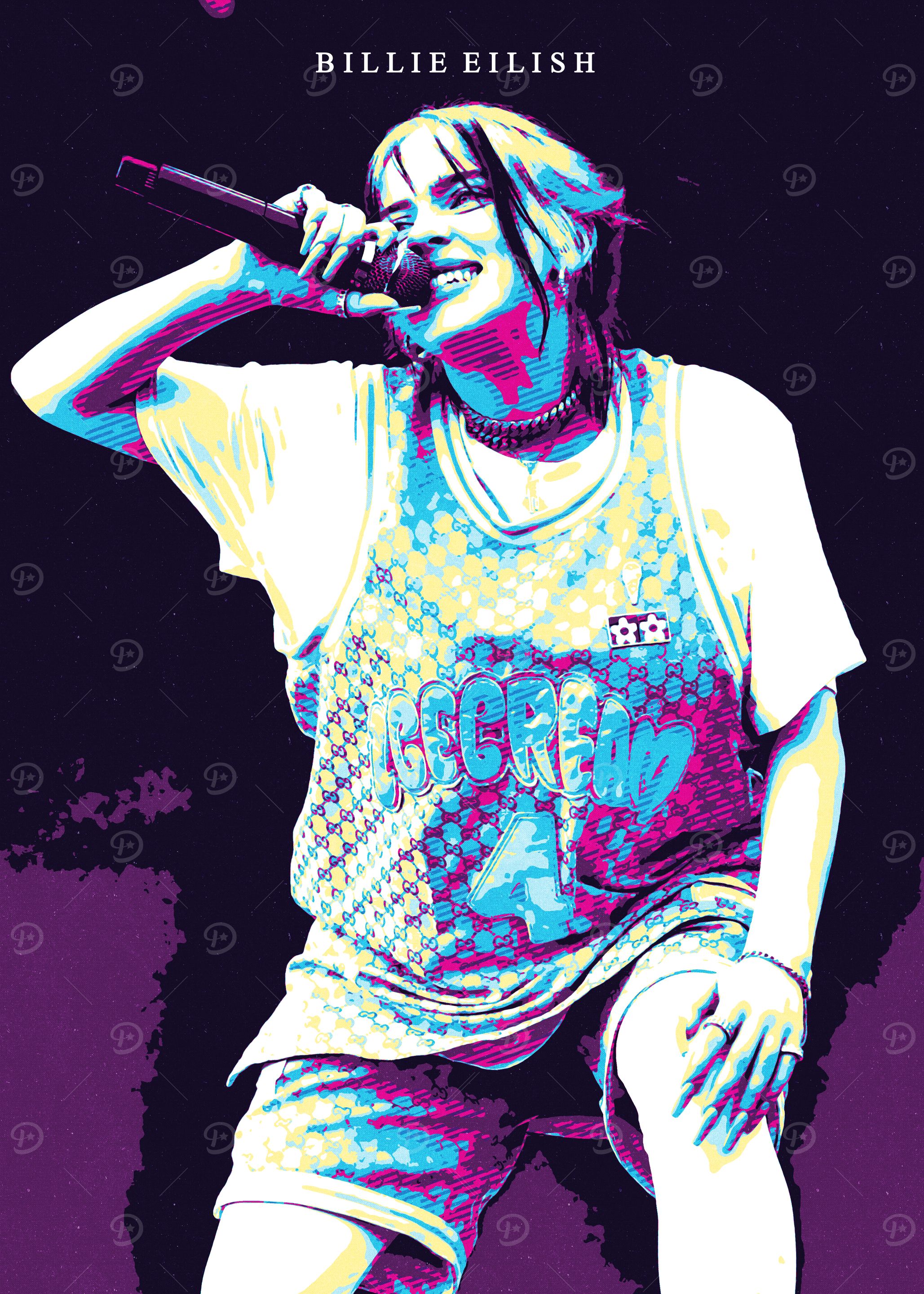 Billie Eilish Pop Art