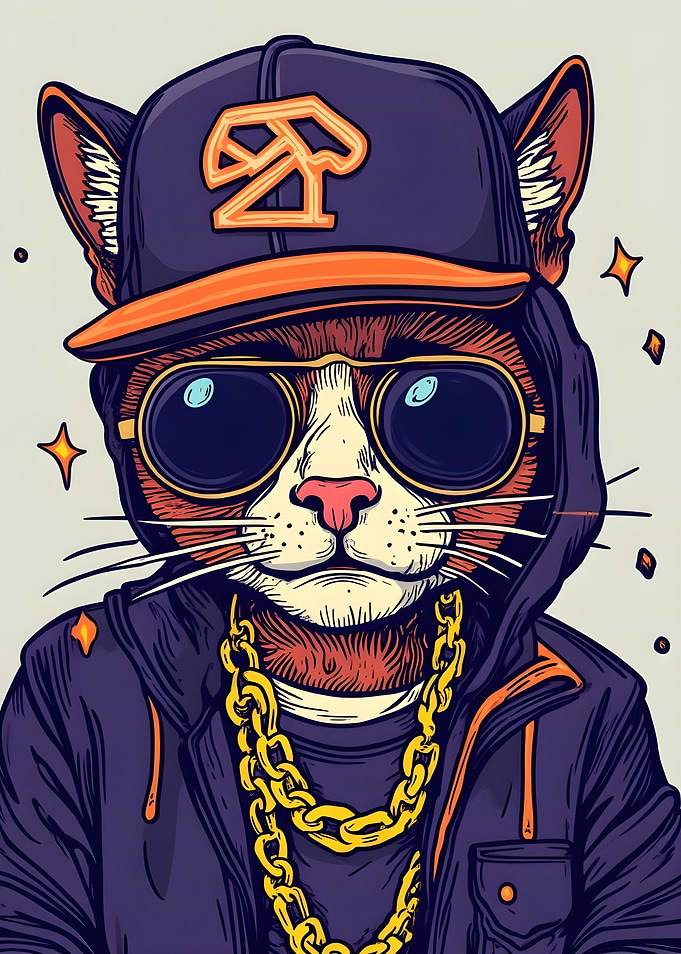 Cool Cat in Sunglasses