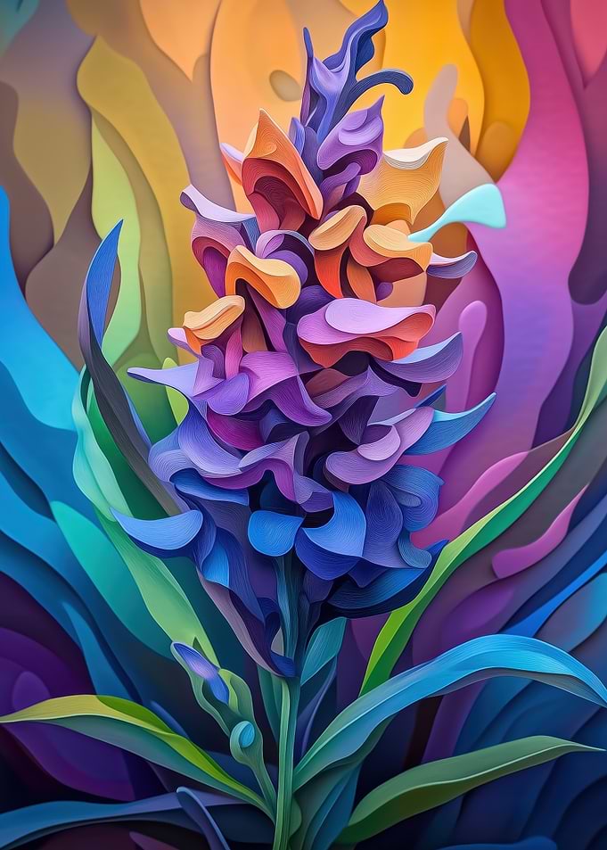 Flower Colourful Lavender