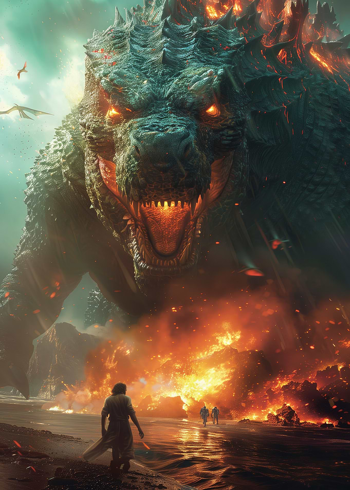 Monster Attack, epic scene