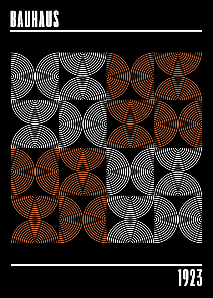 Bauhaus Geometric Pattern