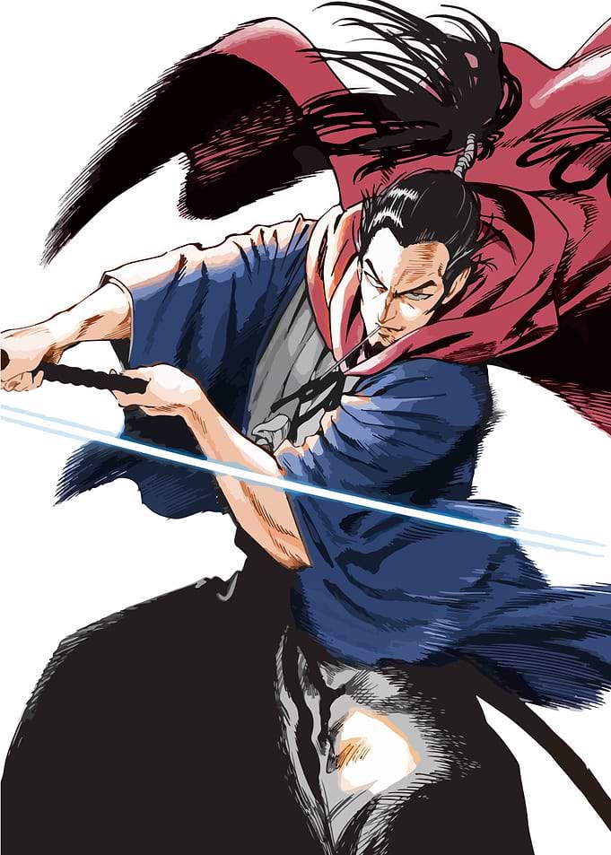 Samurai Warrior Illustration