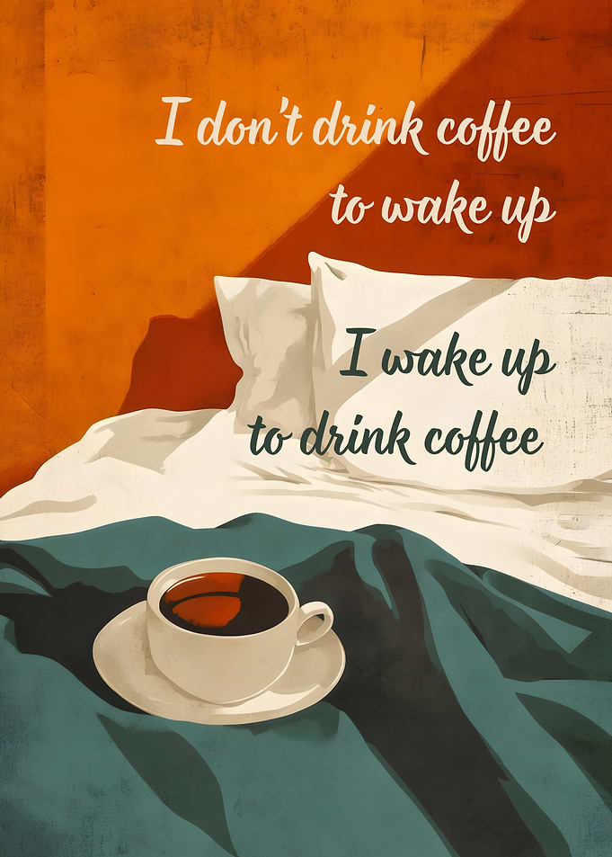 I Wake Up To Drink Coffee
