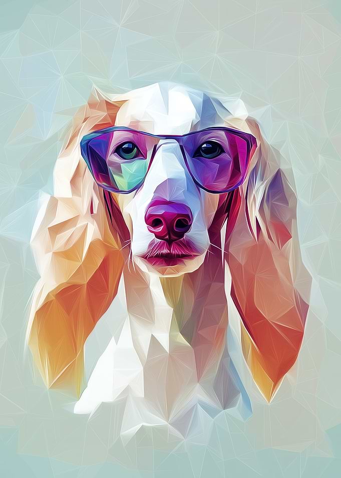 Chic Afghan Hound: A Stylish Dog Portrait