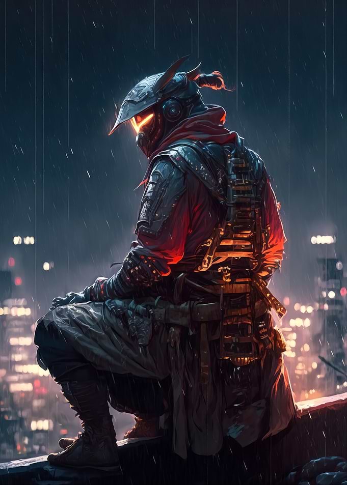 Cyberpunk Samurai