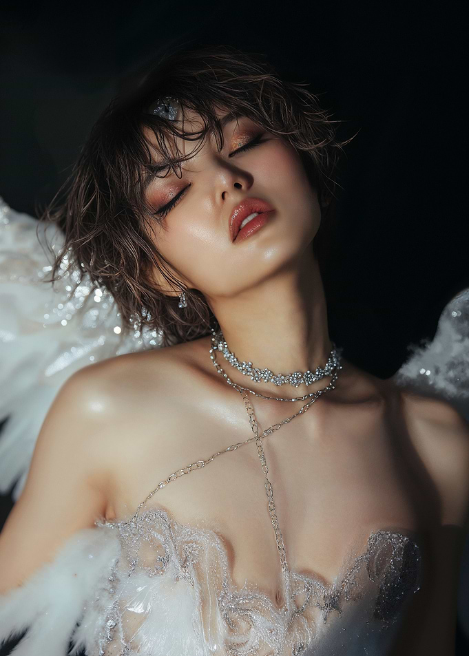 Angel with Glitter