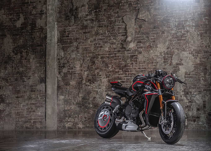 Black and Red Motorcycle