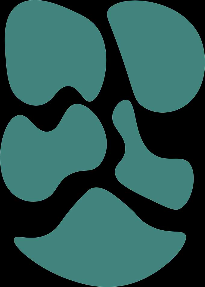 Abstract Teal Shapes