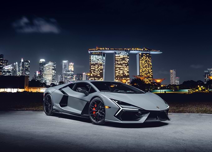 Lamborghini in Cityscape