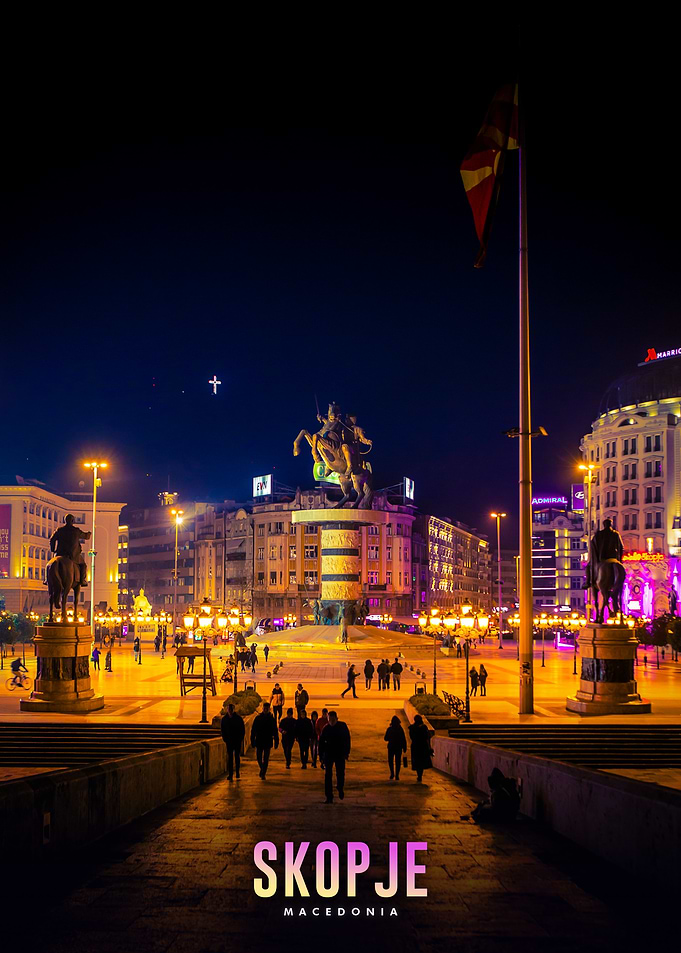 Skopje Cityscape Macedonia