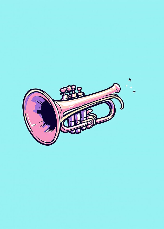 Pink Trumpet Illustration
