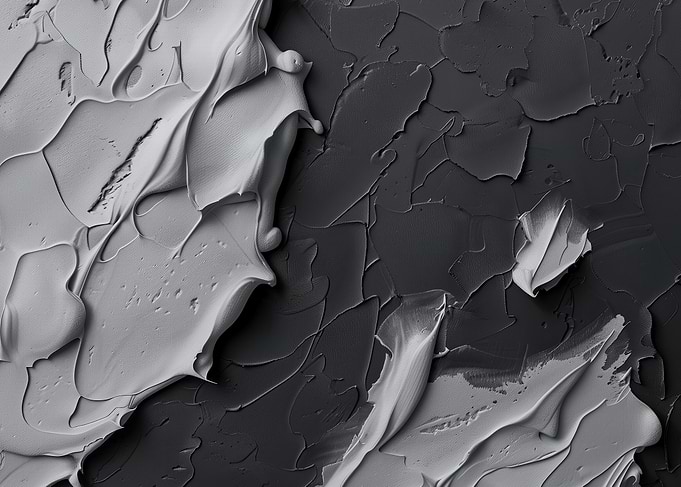 Abstract Gray and Black Painting