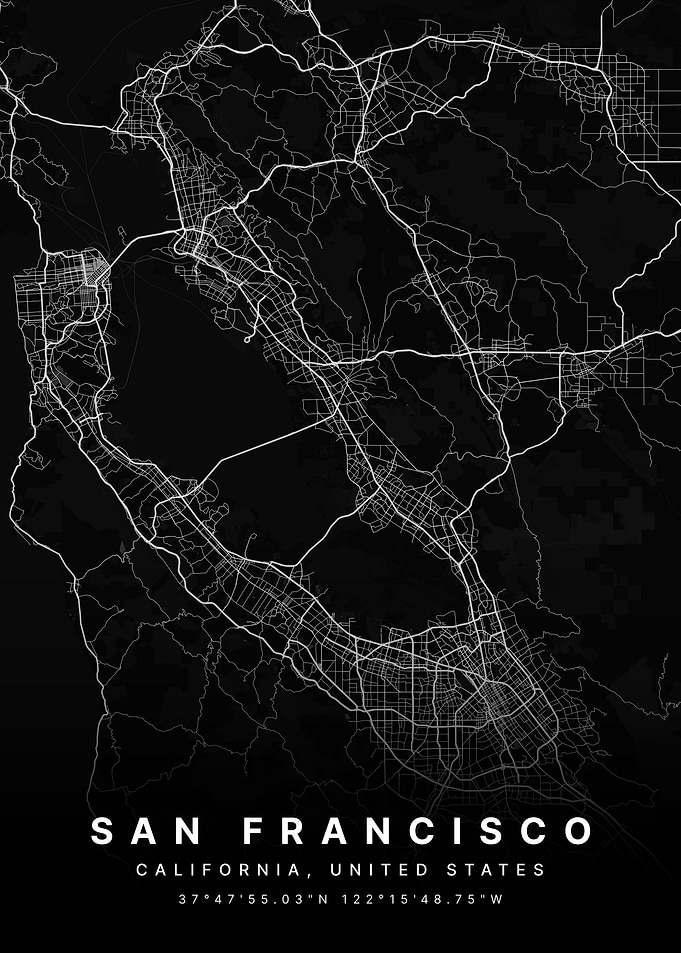 San Francisco California City Map