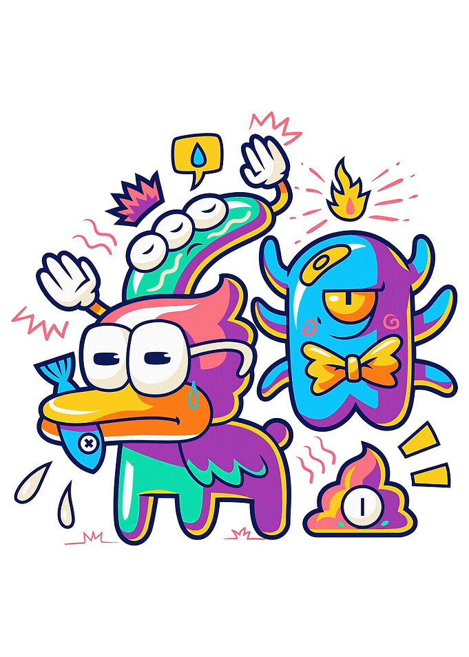 Funny Cartoon Monsters