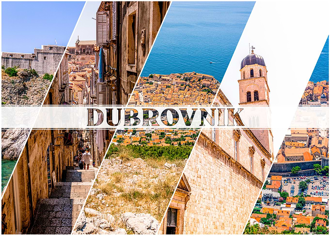 Dubrovnik Cityscape Collage